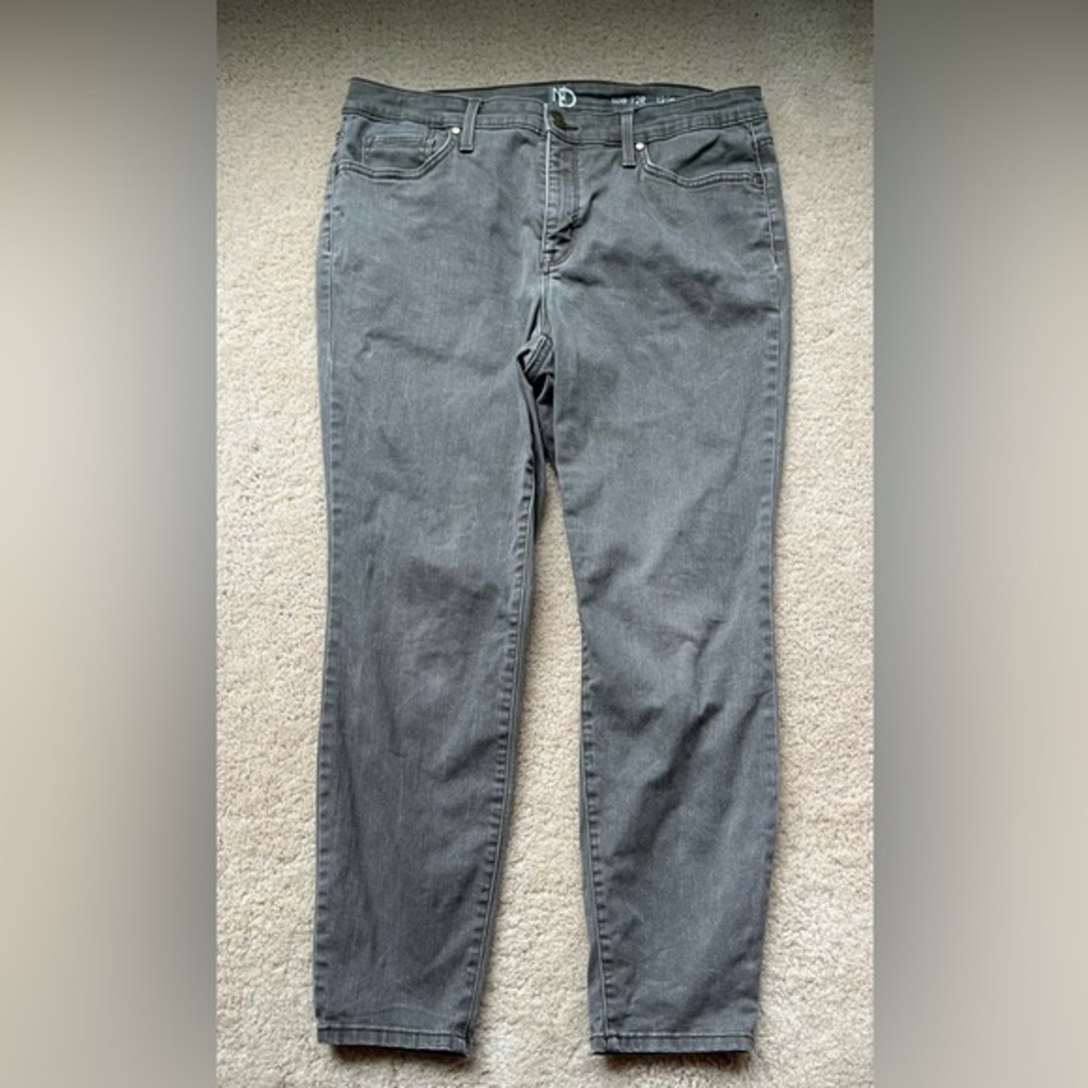 🌻New Directions Women's Army Green Skinny Denim Jeans - 12R - VGUC - Stretch